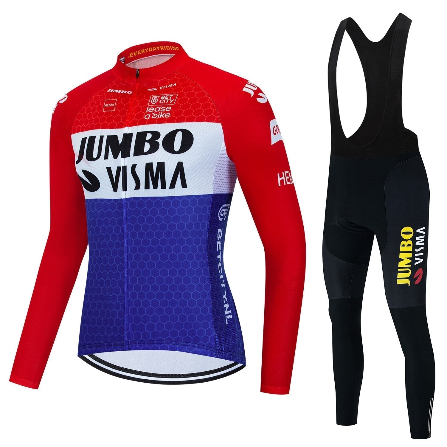 Jumbo Visma - Lange Mouwen Professionele Wielrenset