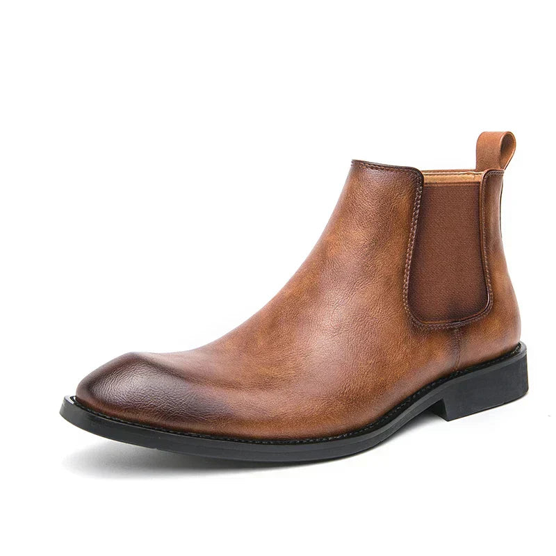 Cooper™ | Leren Chelsea boots met rits