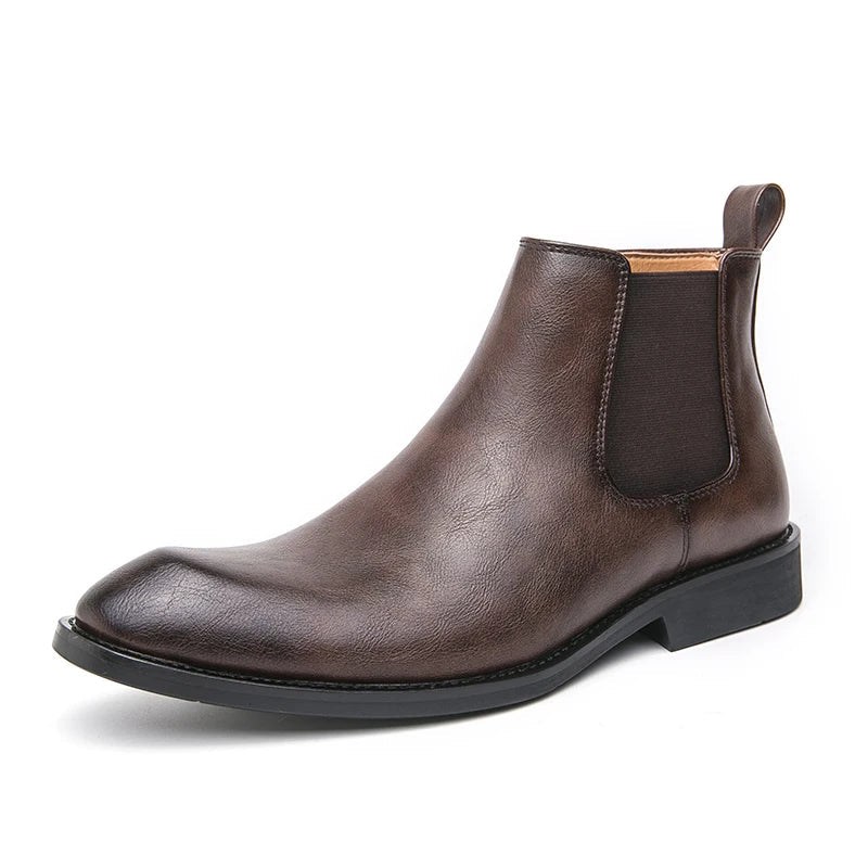 Cooper™ | Leren Chelsea boots met rits