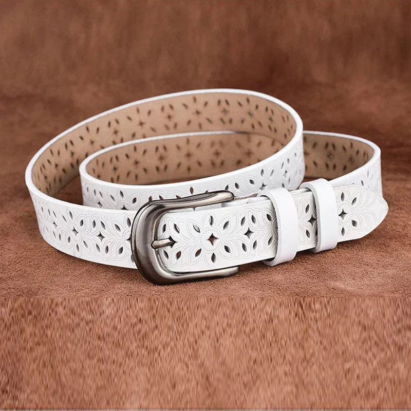 Michela™ | Leren riem voor dames (115 cm)